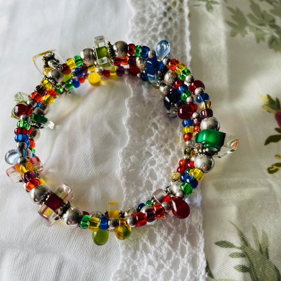 Sterling Silver wrap around bracelet - Picture 1 of 3